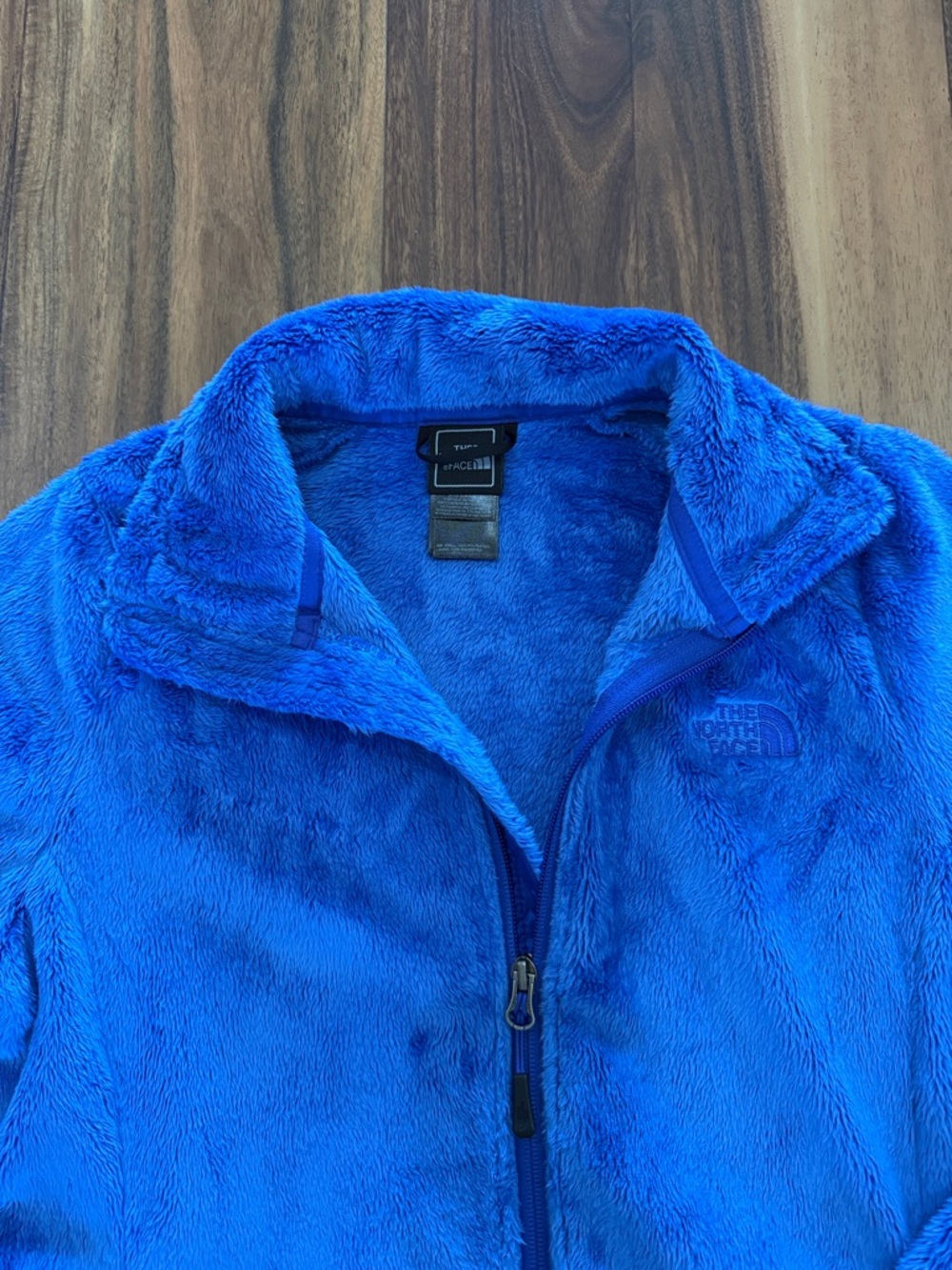 The North Face Royal Blue Plush Fleece Jacket - Picture 2 of 6